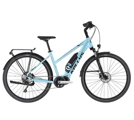 Kellys E-Cristy 10 Sky Blue női trekking Ebike 9 fokozatú Altus váltó, Steps meghajtás, L