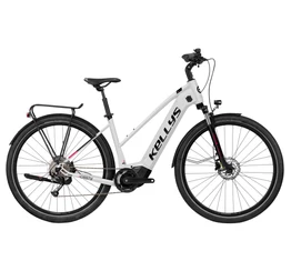 Kellys E-Cristy 30 White női trekking Ebike 9 fokozatú Altus váltó, Panasonic motor, S