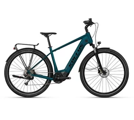 Kellys E-Carson 30 Magic Blue Ebike trekking 95Nm-es Panasonic motor 725Wh akku 9 fokozatú Shimano Cues váltó XL