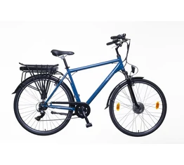 Neuzer E-Trek ebike/pedelec LIDO férfi acélvázas kék 7seb., 28", 36V/250W motor, 13Ah Li-ion akku, 21"