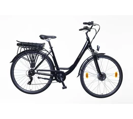 Neuzer Ebike e-Trek LIDO női fekete 7seb. acél váz + teleszkóp 28" 36V/250W 13 Ah Li-ion akku, 19,5"