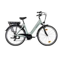 Neuzer Hollandia Optima Deluxe alumínium ebike 60Nm-es középmotorral és 468Wh akkumulátorral halványzöld 19"