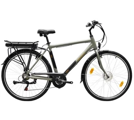 Neuzer Zagon E-Trek ebike/pedelec aluvázas férfi 6seb, 28&quot;-as kerék, 36V/250W motor zöldes szürke 19&quot;