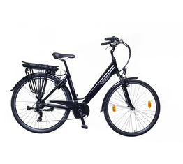 Neuzer Hollandia Deluxe ebike 28&quot;-as, alu, 36V/250W középmotor, 13Ah Li-ion akku, fekete 18&quot;
