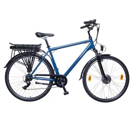 Neuzer E-Trek Lido ebike/pedelec férfi acélvázas kék 7seb., 28", 36V/250W motor, 13Ah Li-ion akku, 19"