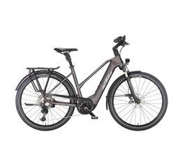 KTM Macina Style 710 elektromos kerékpár Bosch Performance Line CX Smart, 11 fokozatú Deore XT váltó, női, bodza 46cm