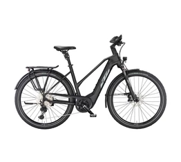 KTM Macina Style 720 elektromos kerékpár Bosch Performance Line CX, 11 fok. Deore XT váltó, komfort vázas, női matt fekete 51cm