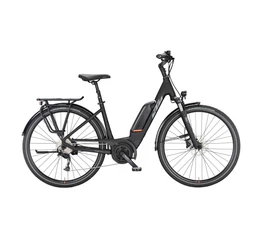 KTM Macina Fun A510 női elektromos kerékpár Bosch Active Plus 50Nm/500Wh, 9 fok. Alivio váltó, mono váz, mattfekete 46cm