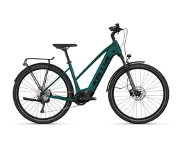 Kellys E-Cristy 70 Magic Green női trekking Ebike, Panasonic 95Nm/725Wh meghajtás, 10 fok. CUES váltó, S