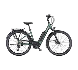 KTM Macina Fun P510 elektromos kerékpár Bosch Performance Smart meghajtás 75Nm/545Wh, monováz, moha zöld, 51cm