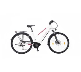 Neuzer Belluno ebike 28"-as, alu, 36V/250W középmotor, 18,2Ah Li-ion akku, fehér 17"