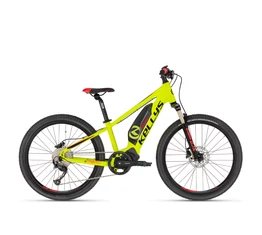 Kellys eMarc SH elektromos 24&quot; MTB gyerekkerékpár Shimano motor, 9 fokozatú Altus váltó, levegős teleszkóp