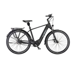 KTM Macina City 610 Belt elektromos kerékpár Bosch Performance CX Smart meghajtás, szíjhajtás, matt fekete, 51cm