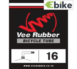 Vee Rubber vagy Hartex 16"-os tömlő, belső gumi elektromos kerékpárhoz 16x2,5/2,7/3,0"-os külsőgumikba hajlított auto szeleppel