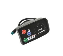 Elektromos kerékpár LED890 kijelző MXUS motorhoz, 220mm kábel 5 pin-es gyors csatlakozóval (pl: Neuzer)