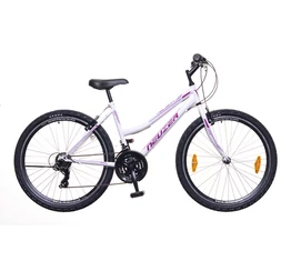 Neuzer Nelson 30 női MTB kerékpár 18sebességes, duplafalú kerekek, fehér/bíbor-mályva 19"