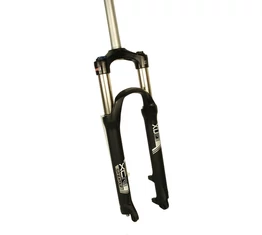 Suntour XCR DS-LO-R 26&quot; MTB teleszkóp 1-1/8&quot; A-Head, 100mm, lockout, visszaút csillapítás, tárcsafék, fekete