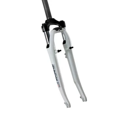 Suntour CR8V-P trekking teleszkóp 1,1/8" menetes nyak (215/55mm), 63mm mozgás, fehér