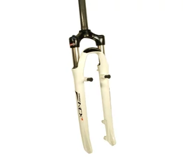 Suntour NCX D-P-LO 28" trekking teleszkóp, 1-1/8" A-Head, 63mm, hidraulikus lockout, tárcsa/V-fék, fehér