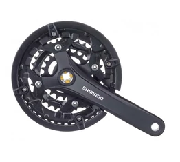 Shimano Acera FC-T3010 9 fokozatú MTB hajtómű 175-44/32/22-as fogszám négyzetkúpos láncvédős fekete