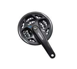 Shimano Altus FC-M311 MTB hajtómű 42/32/22-es fogszám, négyzetkúpos, 175mm-es, láncvédős,feket,8-as