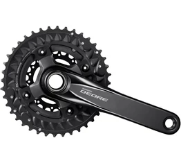Shimano Deore M6000 MTB hajtómű 40/30/22-es fogszám, 175mm-es, HollowtechII integrált tengely, 10 fokozathoz, fekete