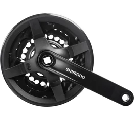 Shimano Tourney FC-TY301 hajtómű 24-es gyerekkerékpárra 150-es hajtókarral 24/34/42-as lánckerekekkel