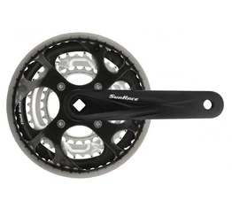 Sunrace FCM300 (M33) trekking/cross hajtómű 48/38/28-as fogszám, 170mm-es, láncvédő