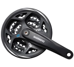 Shimano FC-M311 Altus MTB hajtómű 48/38/28-as fogszám, 175mm-es, láncvédős, fekete