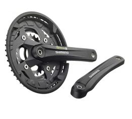 Shimano Alivio FC-T4010 MTB hajtómű 44/32/22-es fog., Octalinkes, 175mm-es, láncvédős,fekete, 9-es