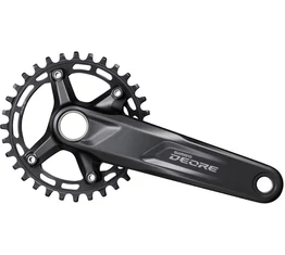 Shimano Deore M5100 MTB hajtómű 30-as fogszám, 175mm-es, HollowtechII integrált tengely, 1x11 fokozathoz, fekete