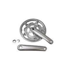 Prowheel országúti hajtómű 50/34-es fogszám, 170mm-es, szegecselt lánckerekek, ezüst