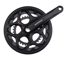 Shimano A070 országúti hajtómű 50/34-es fogszám, 170mm-es, négyzetkúpos, láncvédő, fekete