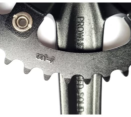 Prowheel négyzetkúpos alumínium hajtómű 44-es fogszám 170mm kar alu lánckerék matt fekete