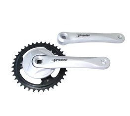Prowheel négyzetkúpos alu hajtómű 38 fogú lánckerékkel 170mm karral ezüst