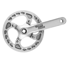 Sturmey-Archer FCS750S hajtómű 44 fogas, dupla nadrágszár védő, 3/32&quot;-os lánckerék, ezüst