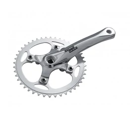 Sturmey Archer FCS750 hagyományos hajtómű 44-es fogszám, 170mm-es, láncvédő nélkül, ezüst