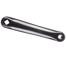 Négyzetkúpos hajtókar bal, alu, 170mm, csúcsra állított négyszög, fekete