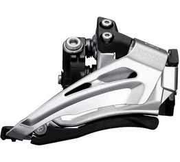 Váltó első Shimano Deore FD-M6025, 31,8/34,9mm adapterrel, alul-felülhúzós TopSwing 10 fokozathoz