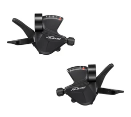 Shimano Alivio váltókar szett bal+jobb 3x9-es SL-M3100 Rapidfire Plus, fekete