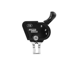 Sturmey T3 agyváltókar Sram/Sachs T3 agyváltóhoz, klasszikus megjelenésű, fekete