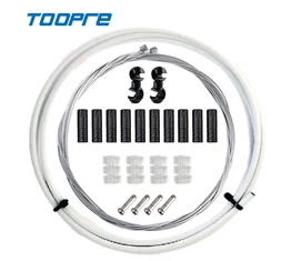 Toopre váltóbowden készlet fehér 2 méter (bowdenház+bowdenek+kupakok+bowdenvégek+vázvédők+összekötők)