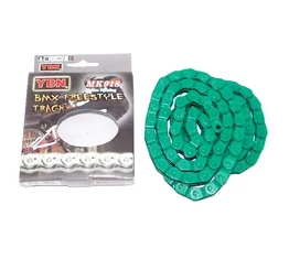 YBN félszemes BMX lánc 116 tagú 1/2x1/8 superlight zöld