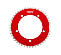 Csepel Teta lánckerék 42fogú, 130mm-es furatkör, alu, piros