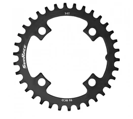 Sunrace CRMS Narrow wide lánckerék 36 fogú 9-10-11-12 sebességes 96mm lyukkör fekete