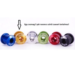 A2Z alu lánckerékcsavar narancs színben 1 csomag/5 pár