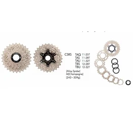 Sunrace RS 10 sebességes fogaskoszorú 11-25-ös fogszám, pezsgő, CSRSTAQ