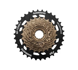 Shimano TZ500 7 sebességes racsni 14-34-as fogszám, Megarange, barna/fekete