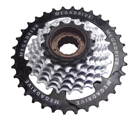 Sunrace MFM4S7CV 7 sebességes racsni 13-34-es fogszám, króm/fekete