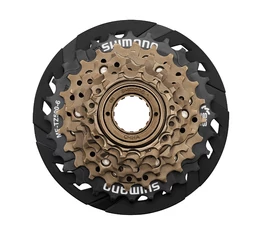 Shimano MF-TZ500 6-os menetes racsni 14-28-as fogszám integrált küllővédővel